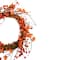20" Red & Orange Berries with Mini Pumpkins Fall Harvest Wreath